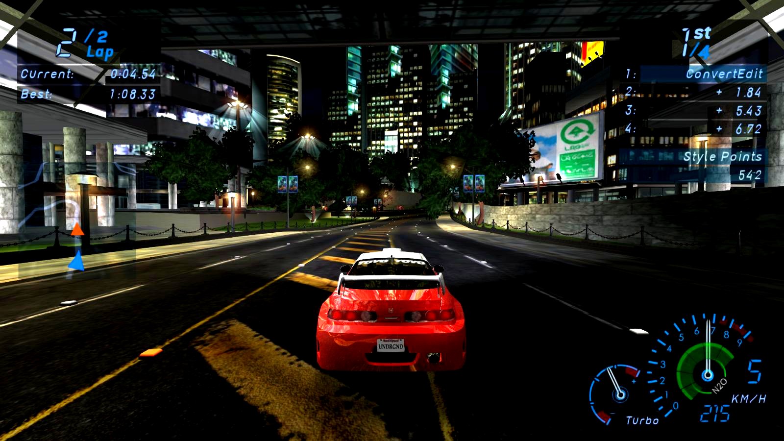 Финальная гонка — последний круг в Need for Speed Underground